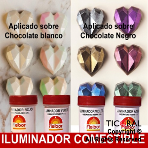 F.ILUMINADOR COMESTIBLE POLVO ROJO 3GR x 1